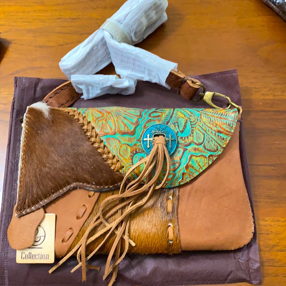 Leather cross bag
